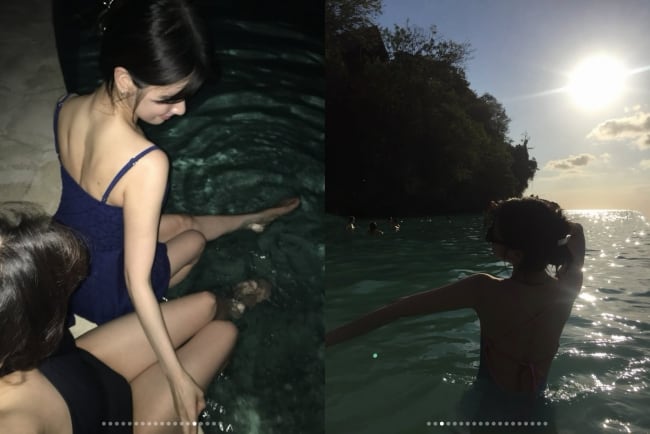 정소민, 몸매 이 정도였어?..과감한 '착시 수영복' 뒤태 자랑