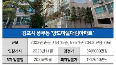 AI가 추천한 김포 30평 아파트 '반값 경매'…매각차익 최소 1억