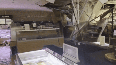 Ceiling Collapses at Lotte Department Store Centum City Branch