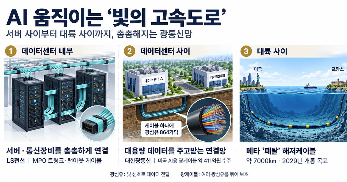 Korean Optical Cables See Surge in US Orders as 'Light Highway' Breaks AI Bottleneck