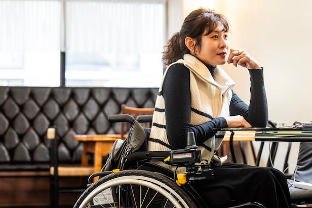 박수빈 계단뿌셔클럽 공동대표는 “개인의 능력이나 행운에 기대지 않고 누구나 차별 없이 사회 활동이 가능한 인프라를 구축해야 한다”고 말했다. /양수열 영상미디어 기자