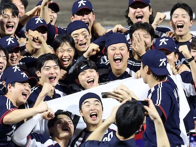 일본 실업팀에 진땀승 거두며 AG 5연패 ... 한국 야구 숙제 남긴 금메달
