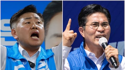 Kim Kwan-young Leads Lee Won-taek by 16.6 Points