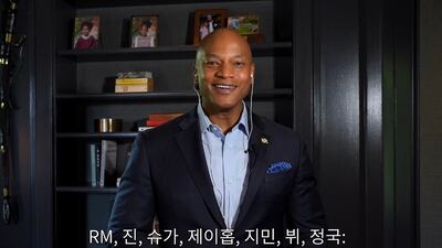 BTS에 흥분한 美주지사, 환영 영상에 한글 자막까지… “소리 질러 아미”