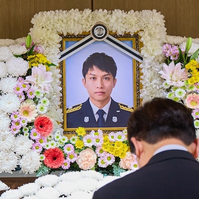 “순직 소방관 딸이 일곱살”... 李대통령 말 잇지 못했다