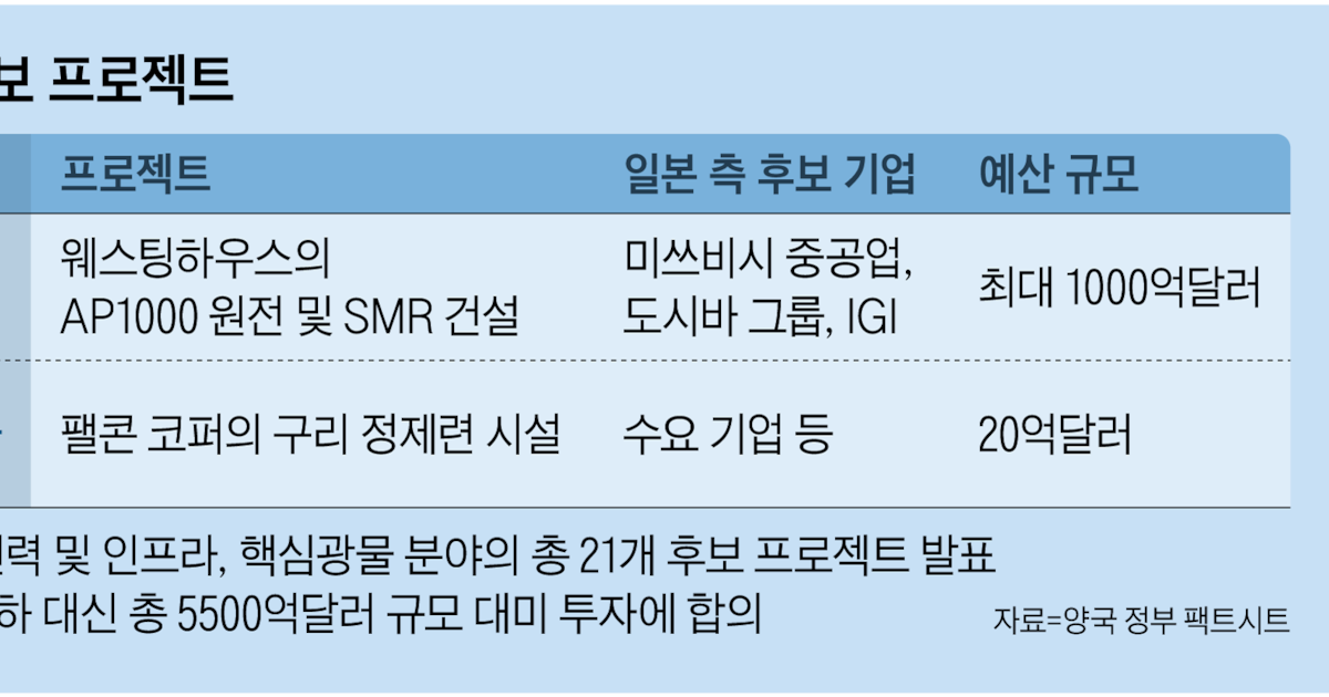 "日, 대미투자 2호 사업은 대형 원전·SMR 건설 유력" - 뉴스 썸네일 이미지