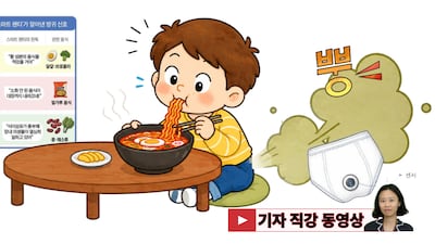 어젯밤 몰래 먹은 음식 다 알아차리는 똑똑한 방귀 팬티<스마트 팬티>!