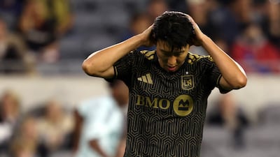 Apr 22, 2026; Los Angeles, California, USA; LAFC forward Son Heung-Min (7) reacts for a play during the first half against the Colorado Rapids at BMO Stadium. Mandatory Credit: Kiyoshi Mio-Imagn Images
<저작권자(c) 연합뉴스, 무단 전재-재배포, AI 학습 및 활용 금지>
