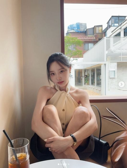 이솔이, ♥박성광과 '뜬금 이혼설' 해명 후 여유 찾았다..미모 장착