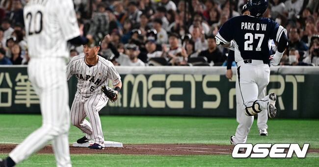 땅볼 타구에 아쉬운 박동원