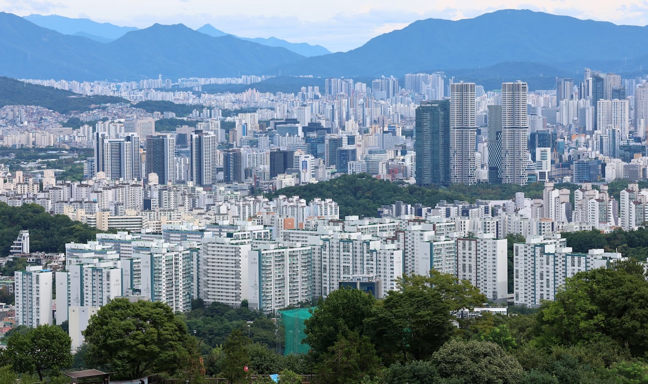 서울 남산에서 바라본 아파트 단지. 2026.8.9 ⓒ 뉴스1 박세연 기자
