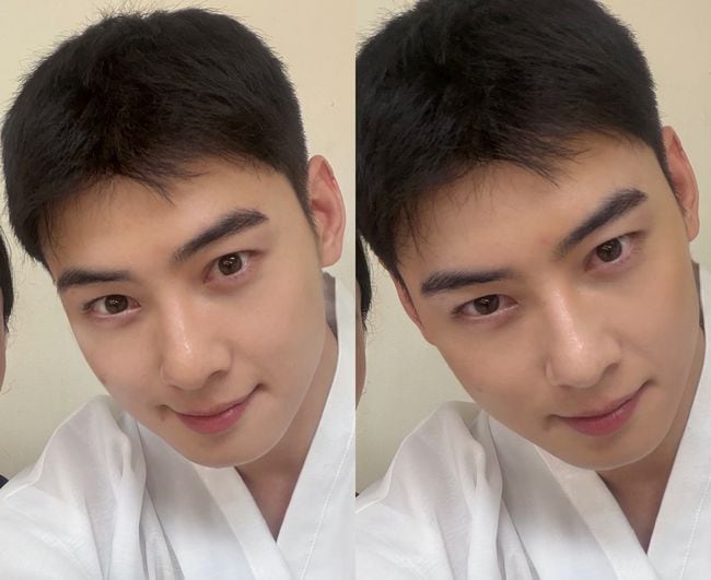 상병된 차은우, 세금 완납 후 근황..여전한 얼굴천재 비주얼
