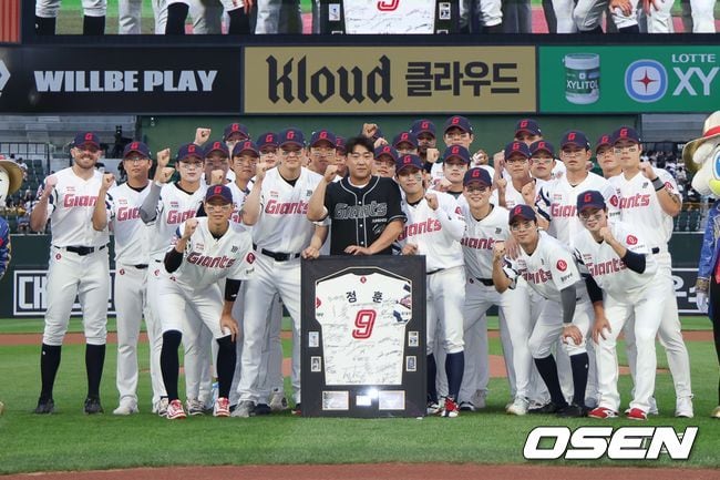 1위 LG를 1점 차로 꺾다, '10경기 단 1패' 롯데 돌풍 심상찮다..."정훈 은퇴식에 의미있는 승리, 정훈에게 축하와 감사 마음 전한다"