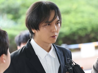 질문에 답하는 송민호. 사진제공=연합뉴스