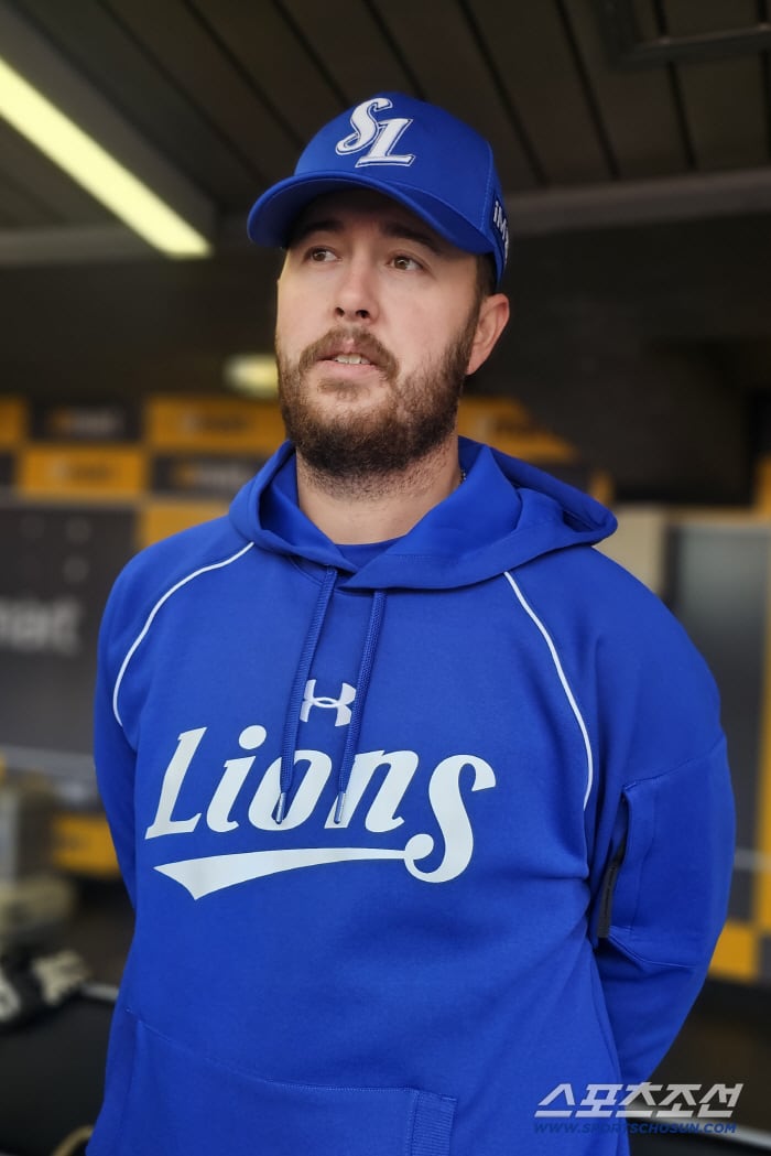 17일 랜더스필드에 합류한 잭 오러클린. 인천=스포츠조선 정현석 기자 hschung@sportschosun.com