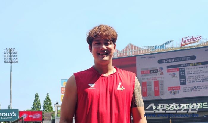 인터뷰에 임한 SSG 서진용. 김영록 기자