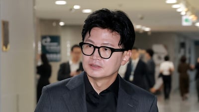 무소속 한동훈 의원이 1일 국회 의원회관에서 열린 국방·안보 현안 비공개 간담회에 참석하고 있다. photo 연합뉴스