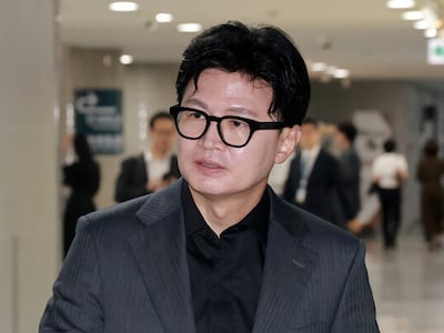 무소속 한동훈 의원이 1일 국회 의원회관에서 열린 국방·안보 현안 비공개 간담회에 참석하고 있다. photo 연합뉴스