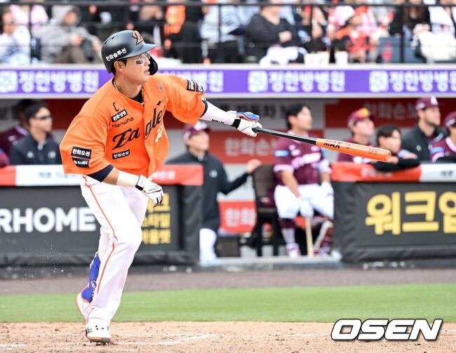 한화 천군만마 온다…'홈런→멀티 히트' 채은성 1군 복귀, 강백호 부상 공백 메운다
