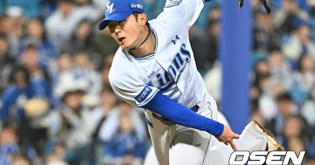 삼성 미야지 데뷔 첫 홀드 관련 경기 장면