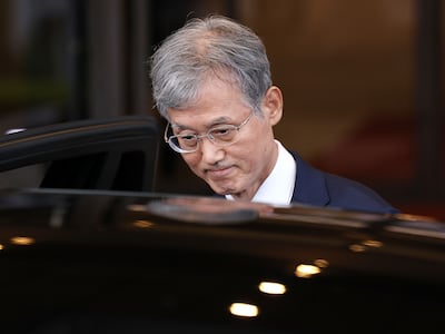 조희대 대법원장이 28일 오후 서울 서초동 대법원 청사에서 퇴근하고 있다. 2026.8.28 ⓒ 뉴스1 박지혜 기자