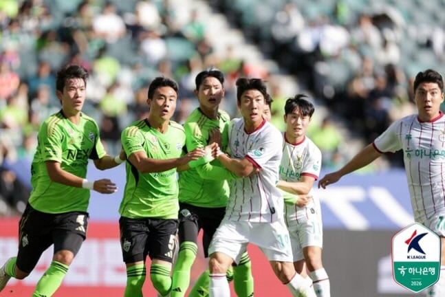 ACLE 출전 노리는 전북-대전, '골대 불운+골키퍼 선방쇼' 속 0-0 무승부...3, 4위 제자리 걸음