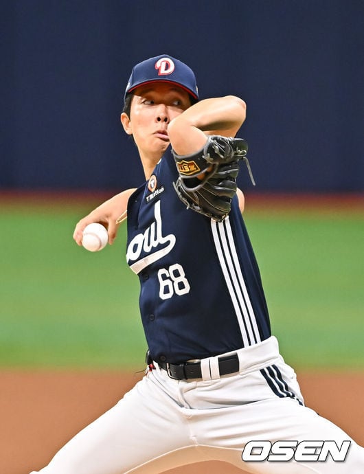 ‘최민석 9승+박찬호 4안타 활약’ 두산, 2연승 위닝 시리즈 “최민석, 최고의 전반기 보냈다”