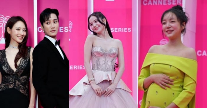 칸 핑크카펫 관련 보도 이미지