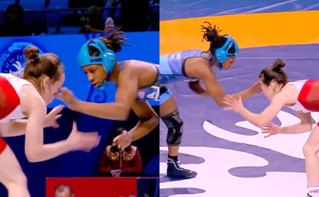 右目に続き左目も…米18歳レスラー反則、ロシア選手の金の夢消える