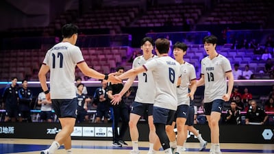 男배구, 1시간 8분 만에 카타르 ‘셧아웃’… 3대0 완파