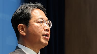 김승원 법무부 장관 후보자가 19일 서울 영등포구 여의도 국회 소통관에서 후보자직 사퇴 기자회견을 하고 있다. 2026.9.19 ⓒ 뉴스1 김진환 기자