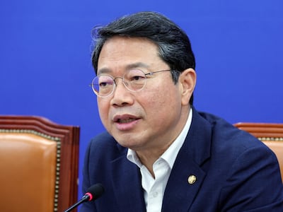 법무부 장관 후보자로 지명된 김승원 더불어민주당 의원이 30일 여의도 국회에서 열린 조희대 대법원장 불출석 사유서 제출 관련 기자간담회에서 발언하고 있다. photo 뉴시스