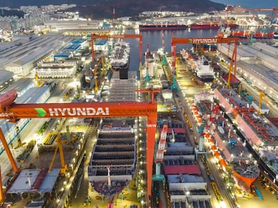 울산 동구에 있는 HD현대중공업 야드 전경./HD현대 제공