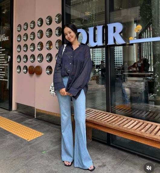 '8kg 감량' 박지윤, 한강런 다이어트 효과 확실하네···청바지 핏 너무 달라