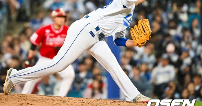 장찬희 피칭 사진