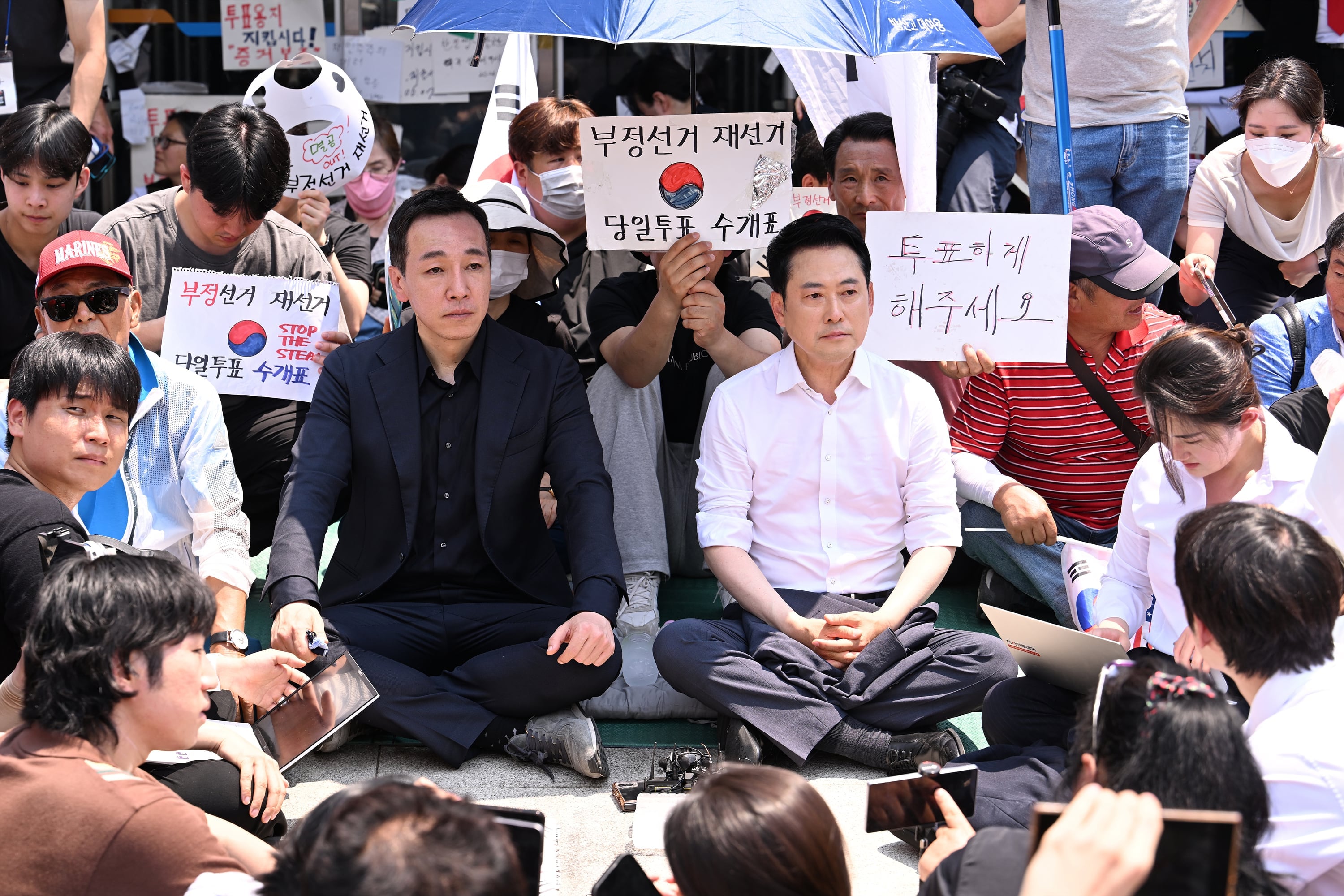 ‘원팀 110’ 외쳤지만, 張 사퇴론에 갈라지는 국힘