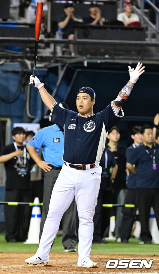 “우승 못해도 꼭 장외홈런 치고 싶었는데…” 홈런더비 서든데스 우승, 강백호는 왜 아쉬워했나