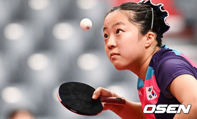 シン・ユビン、天敵に24分完勝でWTT16強入り…世界最強・孫穎莎と対戦