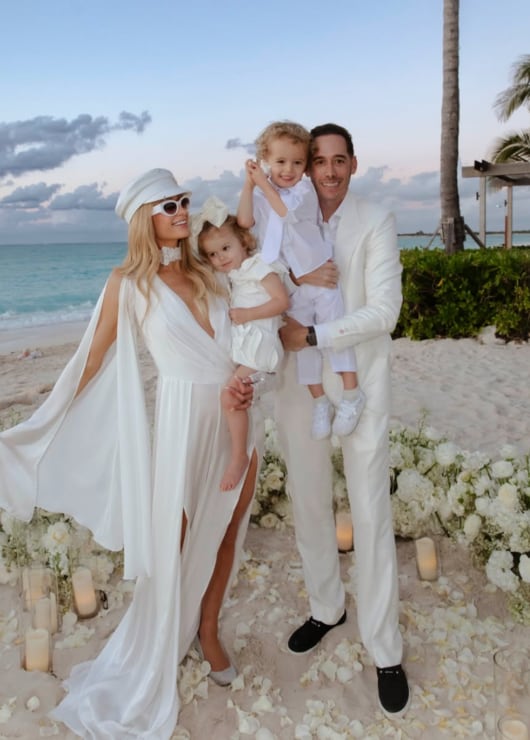 Paris Hilton Renews Vows with Husband, Surrogacy-Born Children Paris Hilton Renews Vows with Husband, Surrogacy-Born Children