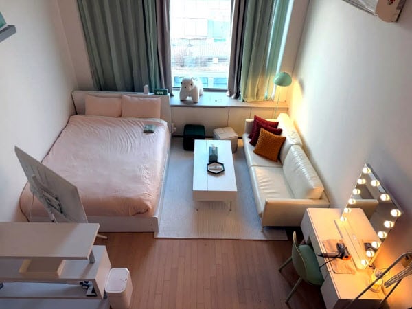 강남역 걸어서 1분 컷…퀸침대 2개 갖춘 풀옵션 단기임대