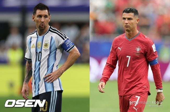 "메시 vs 호날두? 애초에 무의미했던 GOAT 논쟁" '통산 18골' 축구의 신, 라이벌은 없다 '완벽한 종결'
