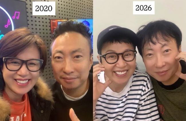 달라진 건 머리숱 뿐…박미선·박명수, 6년 세월 거스른 동안 "참 좋은 사람"