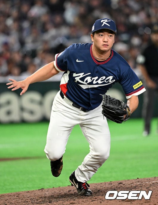 Go Woo-suk Bears Loss Despite Blameless Pitching in Taiwan Defeat