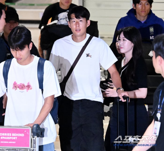 "고개 숙이지 말아요" 이강인→손흥민 고개 숙인 채 귀국 완료…태극전사 향한 응원의 목소리