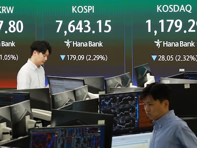코스피 7500선도 무너져