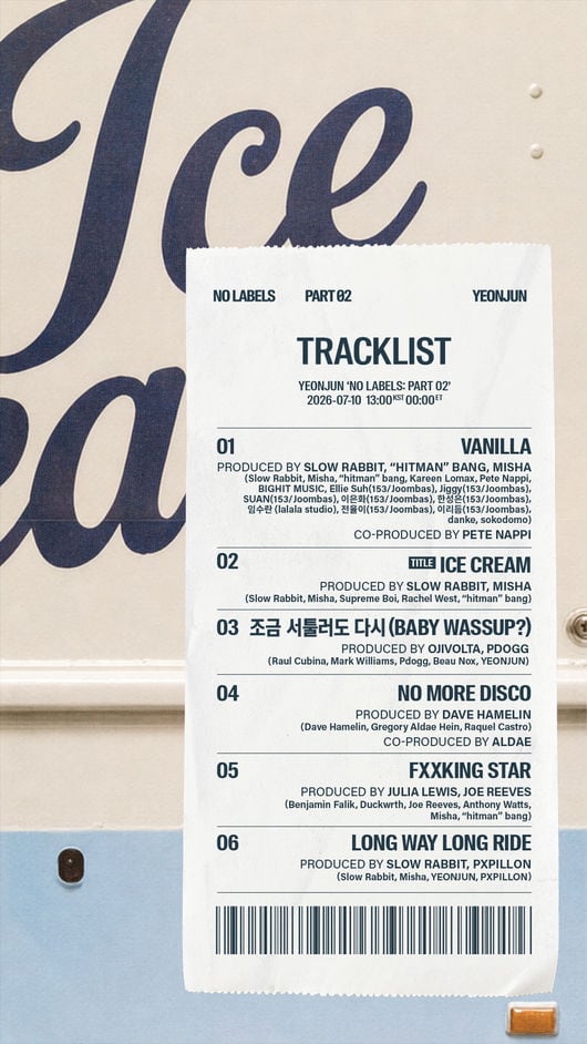 TXT 연준, 미니 2집 'NO LABELS' 트랙리스트 공개…'연준표 서머송' 예고