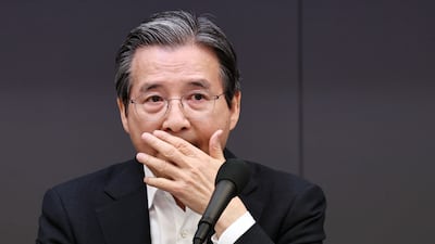 김용범 청와대 정책실장이 24일 서울 중구 한국프레스센터에서 열린 관훈클럽 초청 토론회에 참석해 생각에 잠겨 있다. /뉴스1
