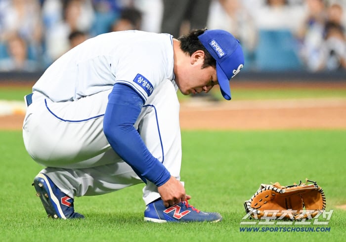 최원태 이어 이재희도 아프다... 복사근 손상 "4~6주 이탈" 선두 삼성에 경고등 "1순위 장신 박용재에 기대"