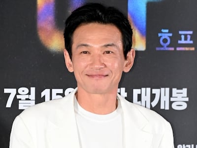 6일 메가박스 코엑스에서 열린 영화 '호프'의 언론 시사회. 황정민이 포토타임을 갖고 있다. 허상욱 기자wook@sportschosun.com/2026.07.06/