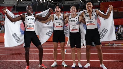 실격 두 번 뒤집고 한국新 동메달…男 계주 ‘천국과 지옥’